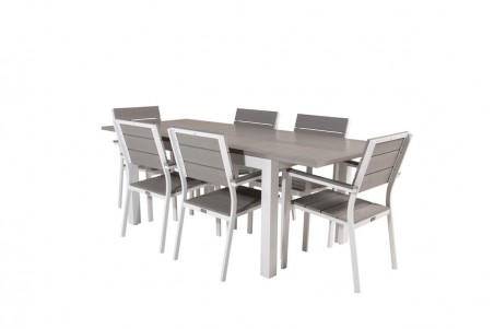 Albany, Levels matgrupp 152/210x90 cm grå Venture Home