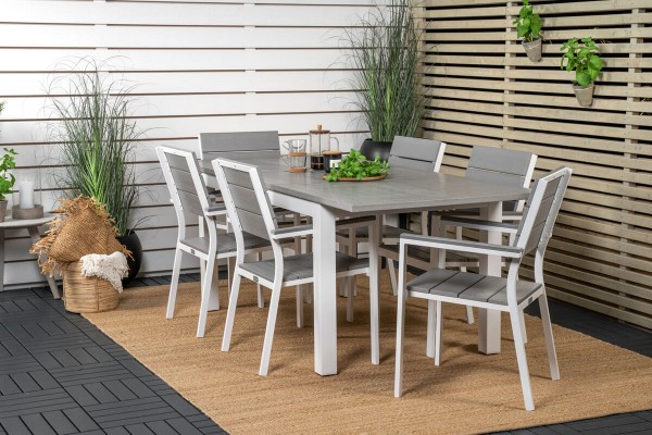 Albany, Levels matgrupp 152/210x90 cm grå Venture Home