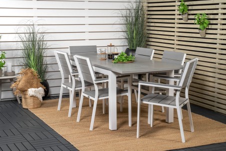Albany, Levels matgrupp 152/210x90 cm grå Venture Home