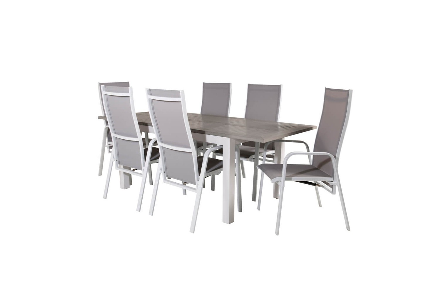 Albany, Copacabana matgrupp 152/210x90 cm vit/grå Venture Home