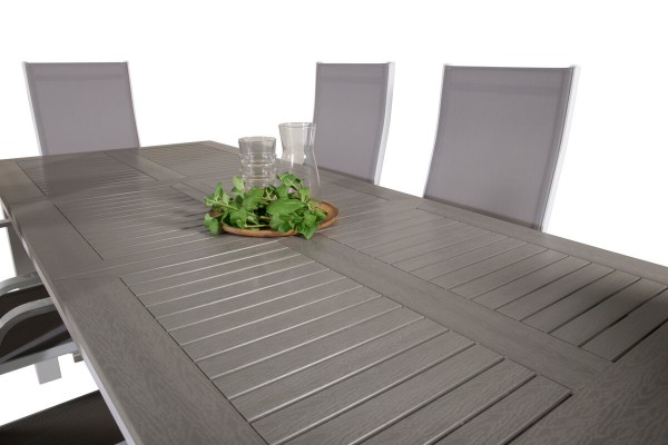 Albany, Copacabana matgrupp 152/210x90 cm vit/grå Venture Home