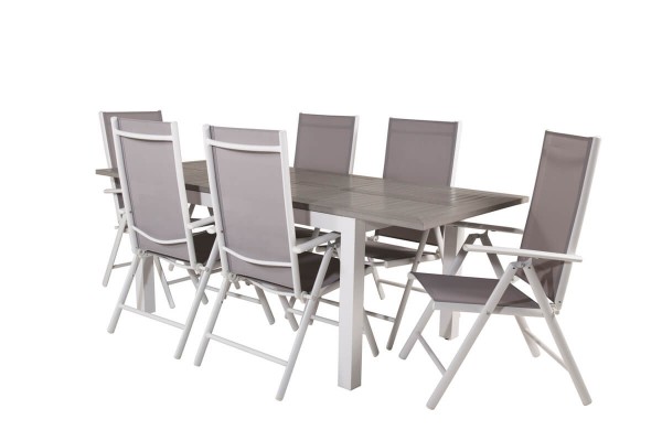 Albany, Break matgrupp 160/240x90 cm grå Venture Home