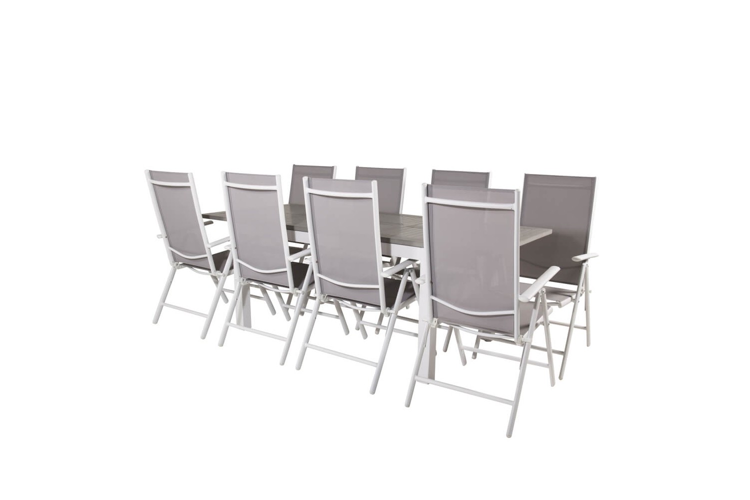Albany, Break matgrupp 160/240x90 cm grå/vit Venture Home Albany, Break matgrupp 160/240x90 cm grå/vit Venture Home