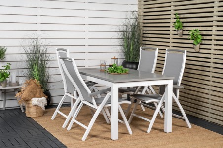 Albany positionsstol 2-pack vit/grå Venture Home