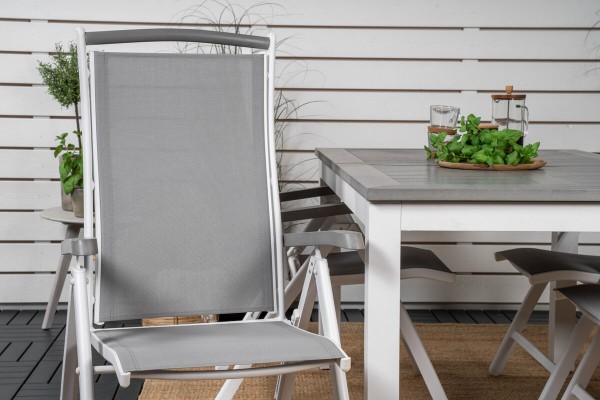 Albany positionsstol 2-pack vit/grå Venture Home