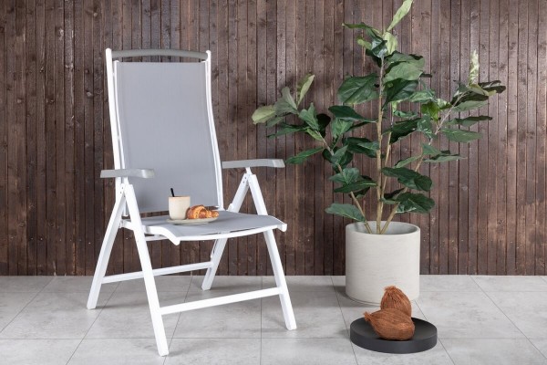 Albany positionsstol 2-pack vit/grå Venture Home