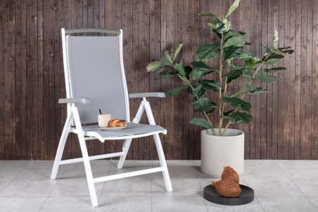 Albany positionsstol 2-pack vit/grå Venture Home