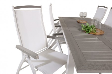Albany positionsstol 2-pack vit Venture Home