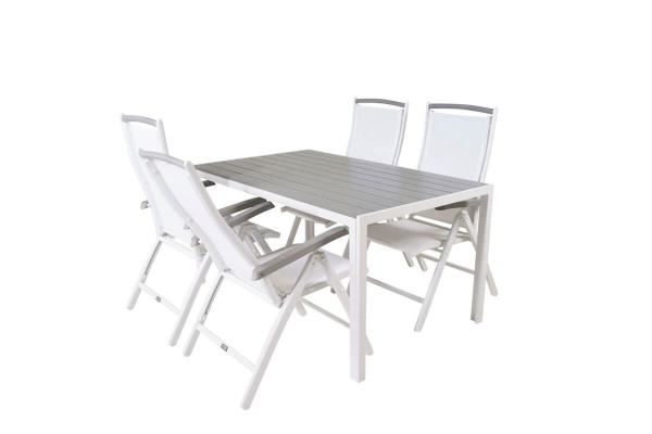 Albany positionsstol 2-pack vit Venture Home