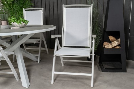 Albany positionsstol 2-pack vit Venture Home