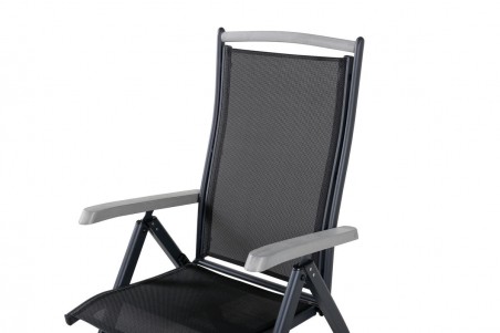 Albany positionsstol 2-pack svart Venture Home