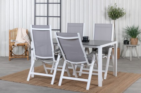 Albany positionsstol 2-pack grå/vit Venture Home