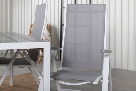 Albany positionsstol 2-pack grå/vit Venture Home