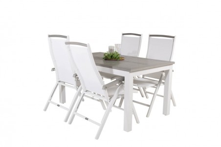Albany matgrupp vit/grå Venture Home