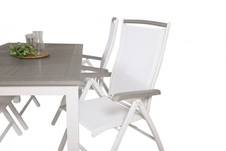 Albany matgrupp vit/grå Venture Home