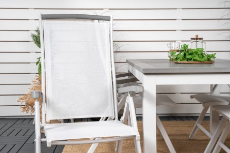 Albany matgrupp vit/grå Venture Home