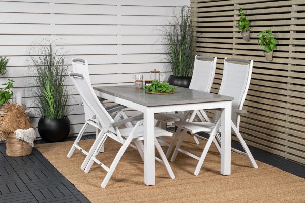 Albany matgrupp vit/grå Venture Home