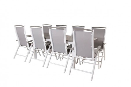 Albany matgrupp grå/vit Venture Home