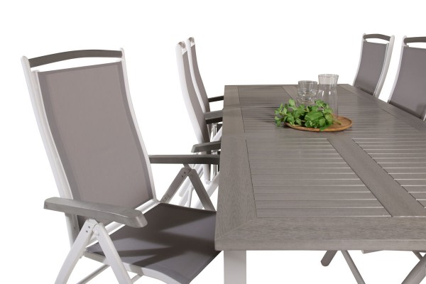Albany matgrupp grå/vit Venture Home