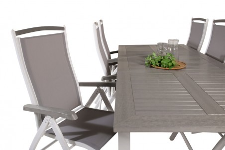 Albany matgrupp grå/vit Venture Home