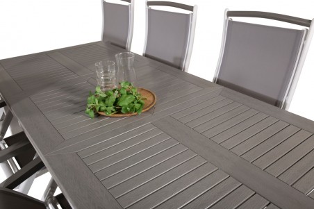 Albany matgrupp grå/vit Venture Home