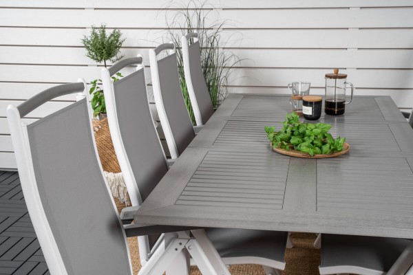 Albany matgrupp grå/vit Venture Home
