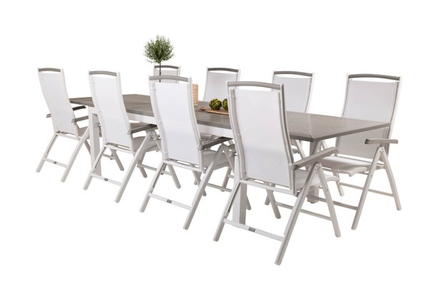 Albany matgrupp 224/324x100 cm vit/grå Venture Home