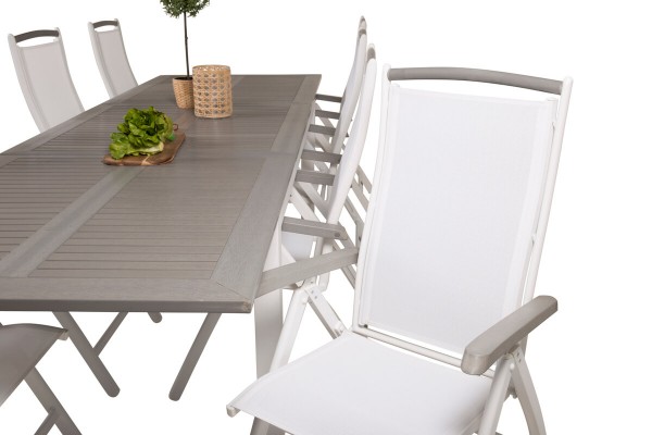 Albany matgrupp 224/324x100 cm vit/grå Venture Home