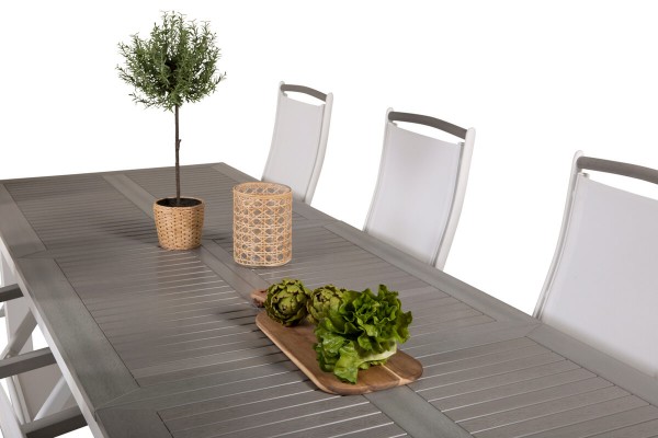 Albany matgrupp 224/324x100 cm vit/grå Venture Home