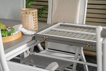 Albany matgrupp 224/324x100 cm vit/grå Venture Home