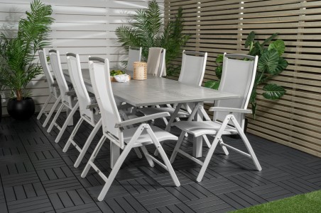 Albany matgrupp 224/324x100 cm vit/grå Venture Home