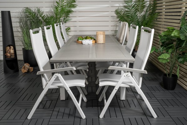 Albany matgrupp 224/324x100 cm vit/grå Venture Home