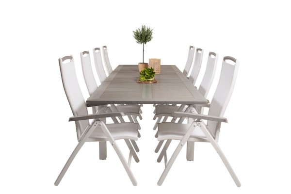 Albany matgrupp 224/324x100 cm vit/grå Venture Home