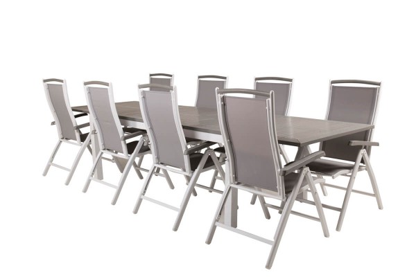 Albany matgrupp 224/324x100 cm grå/vit Venture Home