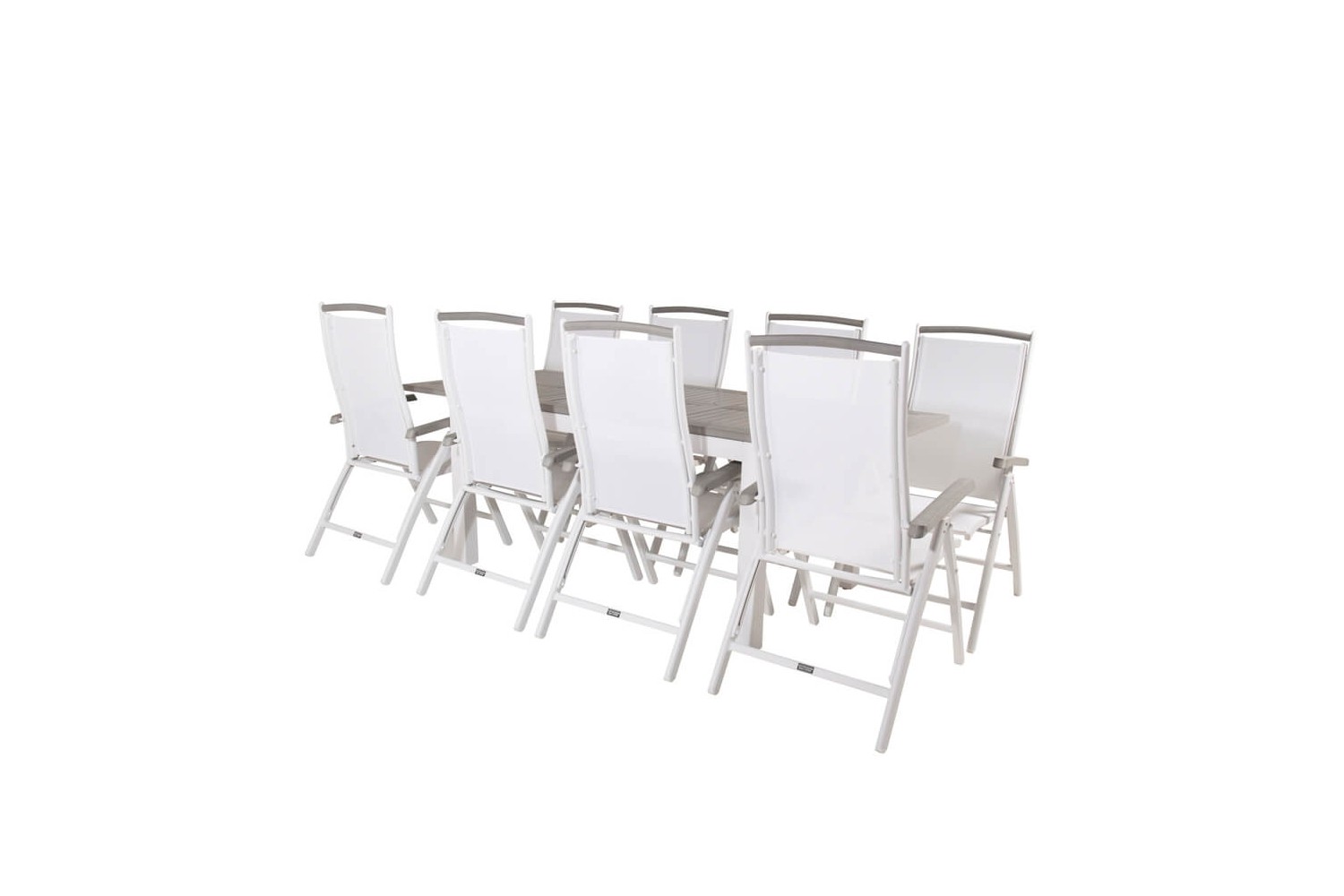 Albany matgrupp 160/240x90 cm vit/grå Venture Home Albany matgrupp 160/240x90 cm vit/grå Venture Home