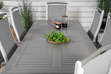 Albany matgrupp 160/240x100 cm grå Venture Home