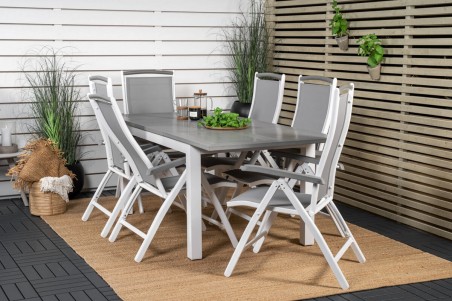 Albany matgrupp 160/240x100 cm grå Venture Home