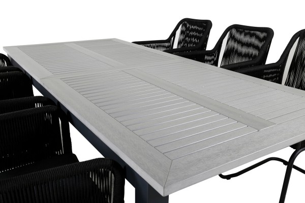 Albany matbord 224/324x90 cm mörkgrå Venture Home