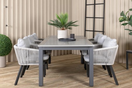 Albany matbord 224/324x90 cm mörkgrå Venture Home