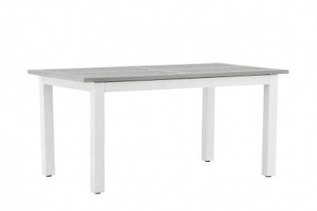 Albany matbord 160/240x90 cm vit/grå Venture Home