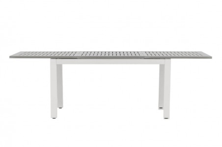 Albany matbord 160/240x90 cm vit/grå Venture Home