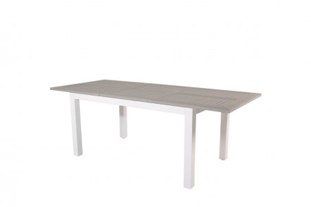 Albany matbord 160/240x90 cm vit/grå Venture Home
