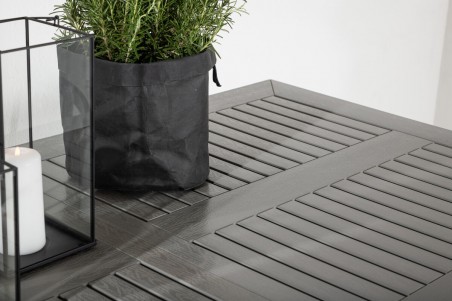 Albany matbord 160/240x90 cm vit/grå Venture Home