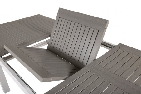 Albany matbord 152/210x90 cm vit/grå Venture Home