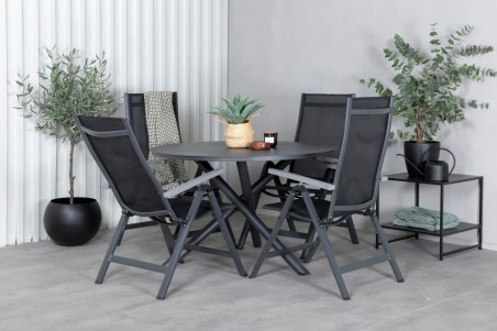 Albany light positionsstol 2-pack svart Venture Home