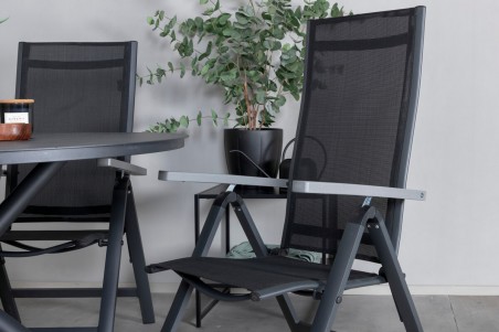 Albany light positionsstol 2-pack svart Venture Home