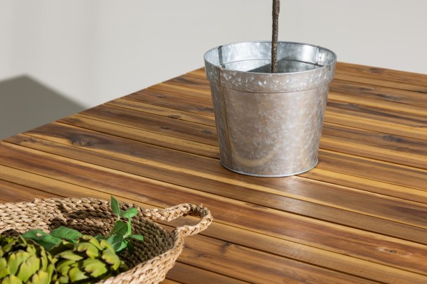 Zenia matbord 200x100x74 cm silver/natur Venture Home