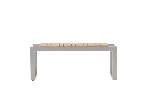 Zenia bänk 100x38x40 cm mörkgrå/natur Venture Home
