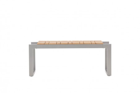 Zenia bänk 100x38x40 cm mörkgrå/natur Venture Home