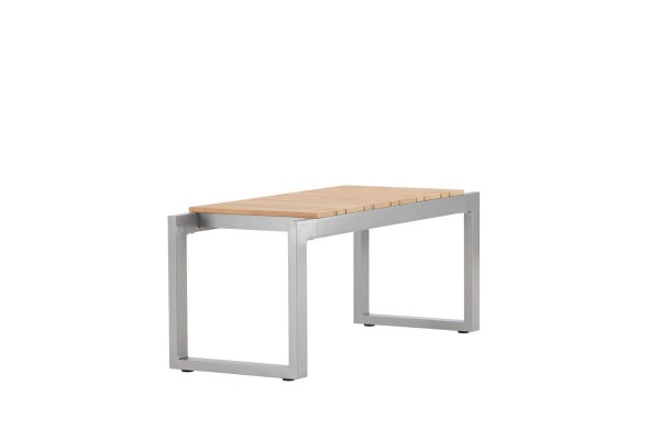 Zenia bänk 100x38x40 cm mörkgrå/natur Venture Home